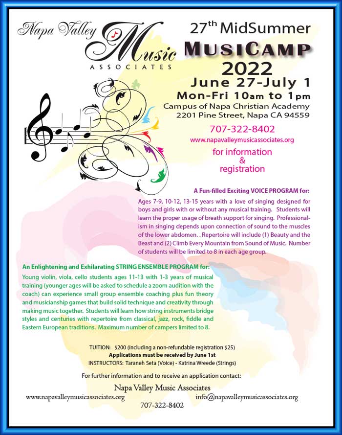 NVMA 2022 MusicCamp Flyer